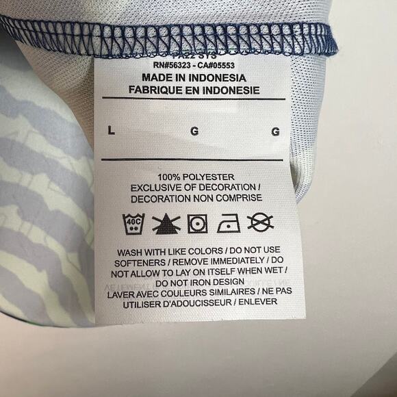 Nike Women's Brazil Dri-FIT Pre-Match Soccer Top L Green Blue Short Sleeve EUC! - Picture 7 of 9